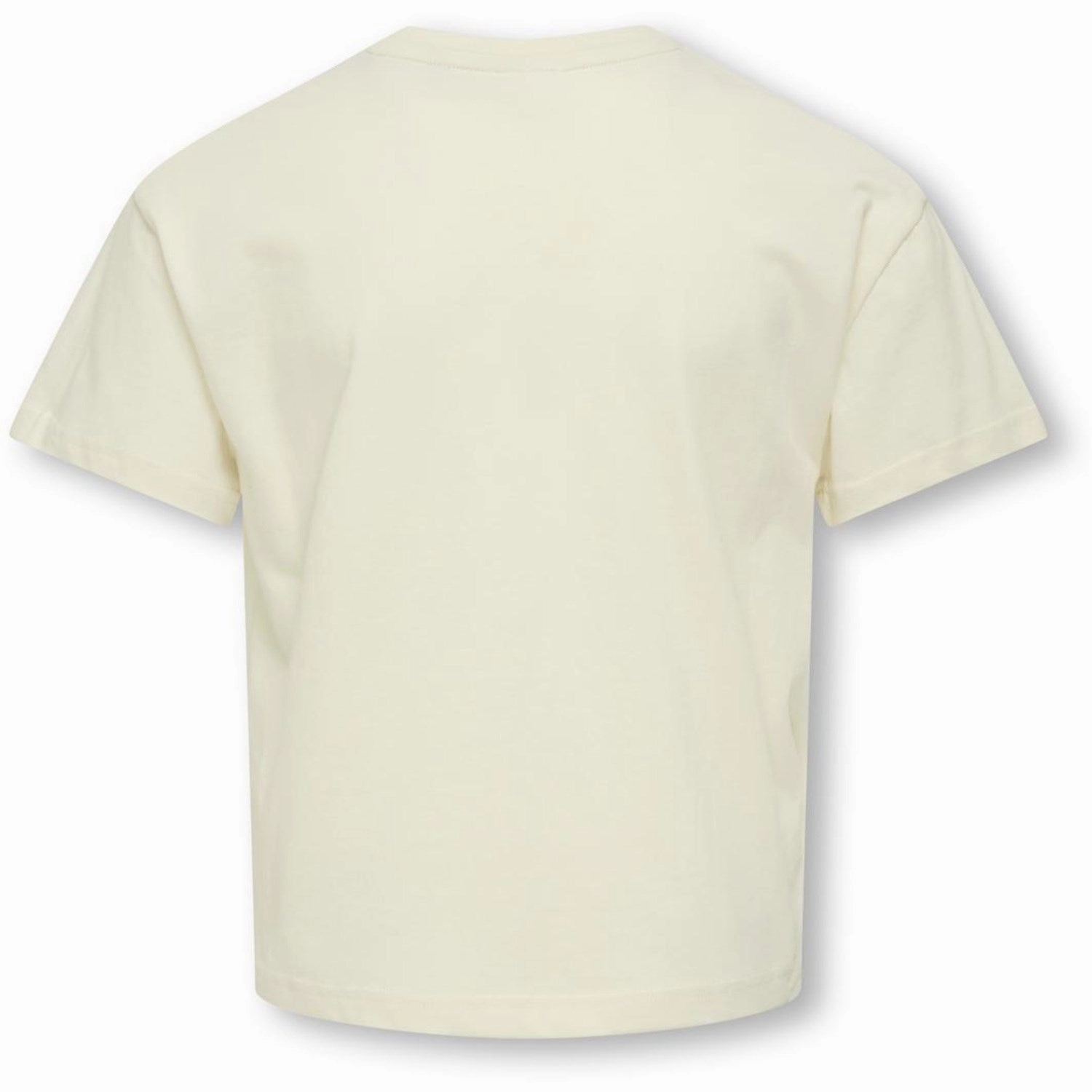 kids ONLY Cloud Dancer Preppy/Pineneedle Koggitta S/S Boxy Printed Top Jrs Low carbon footprint Cozy Wearable