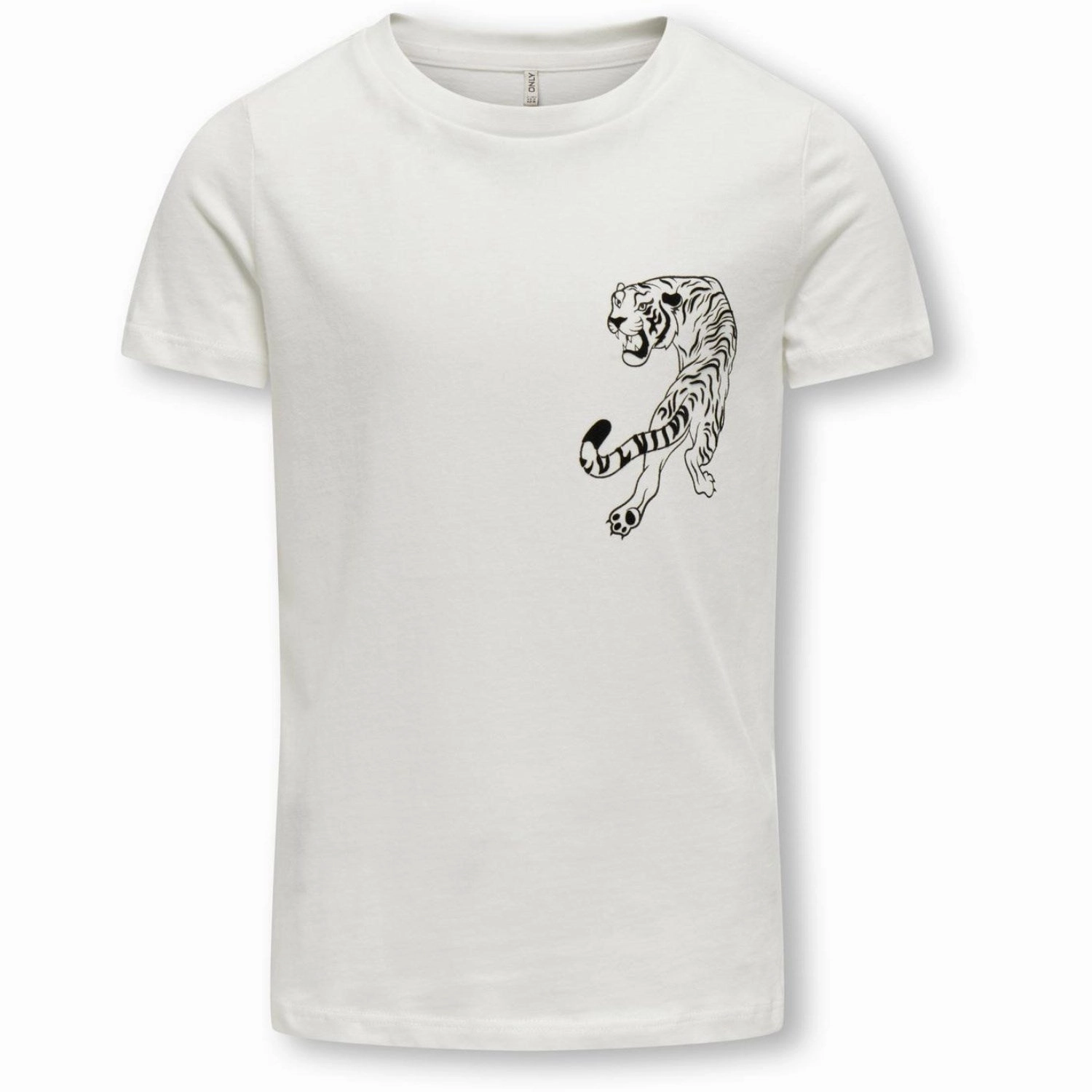 kids ONLY Cloud Dancer Tiger Stars Anna Life Boxy T-Shirt Essential Fit