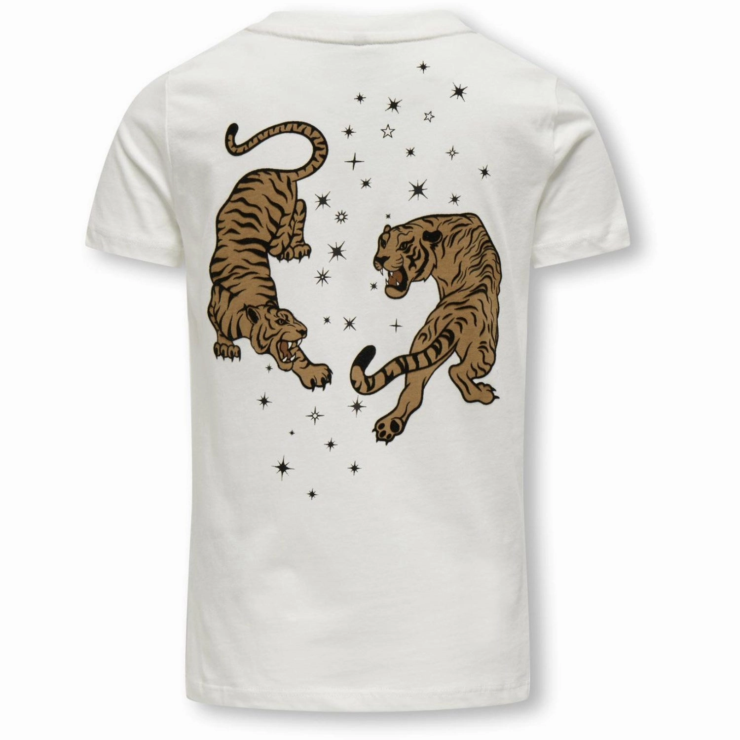 SeamlessSidePanels Durable Knit Structure kids ONLY Cloud Dancer Tiger Stars Anna Life Boxy T-Shirt