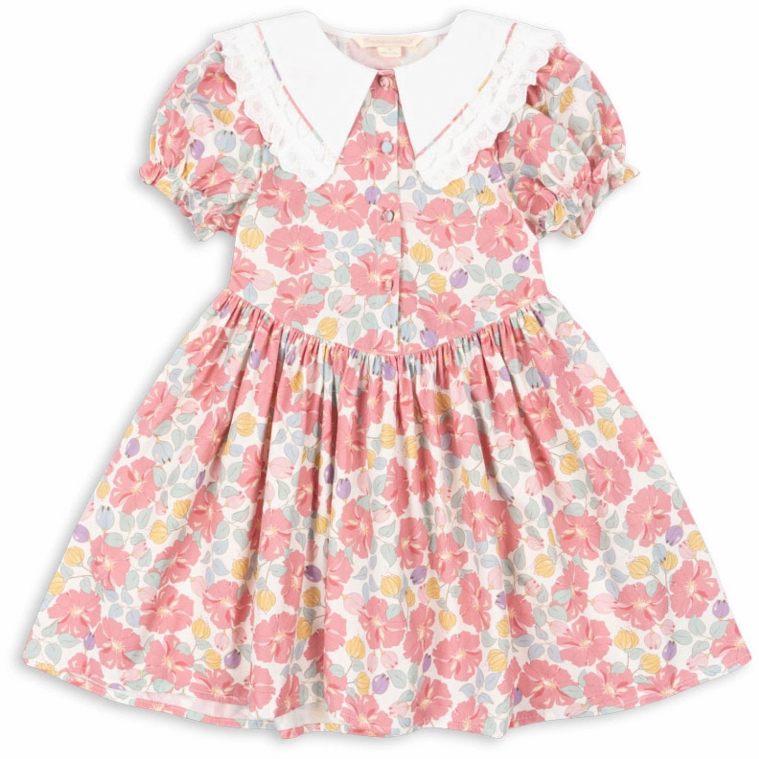 Konges Sl?jd Fleur Anglaise Coeur Collar Dress Gots Smooth Vibes