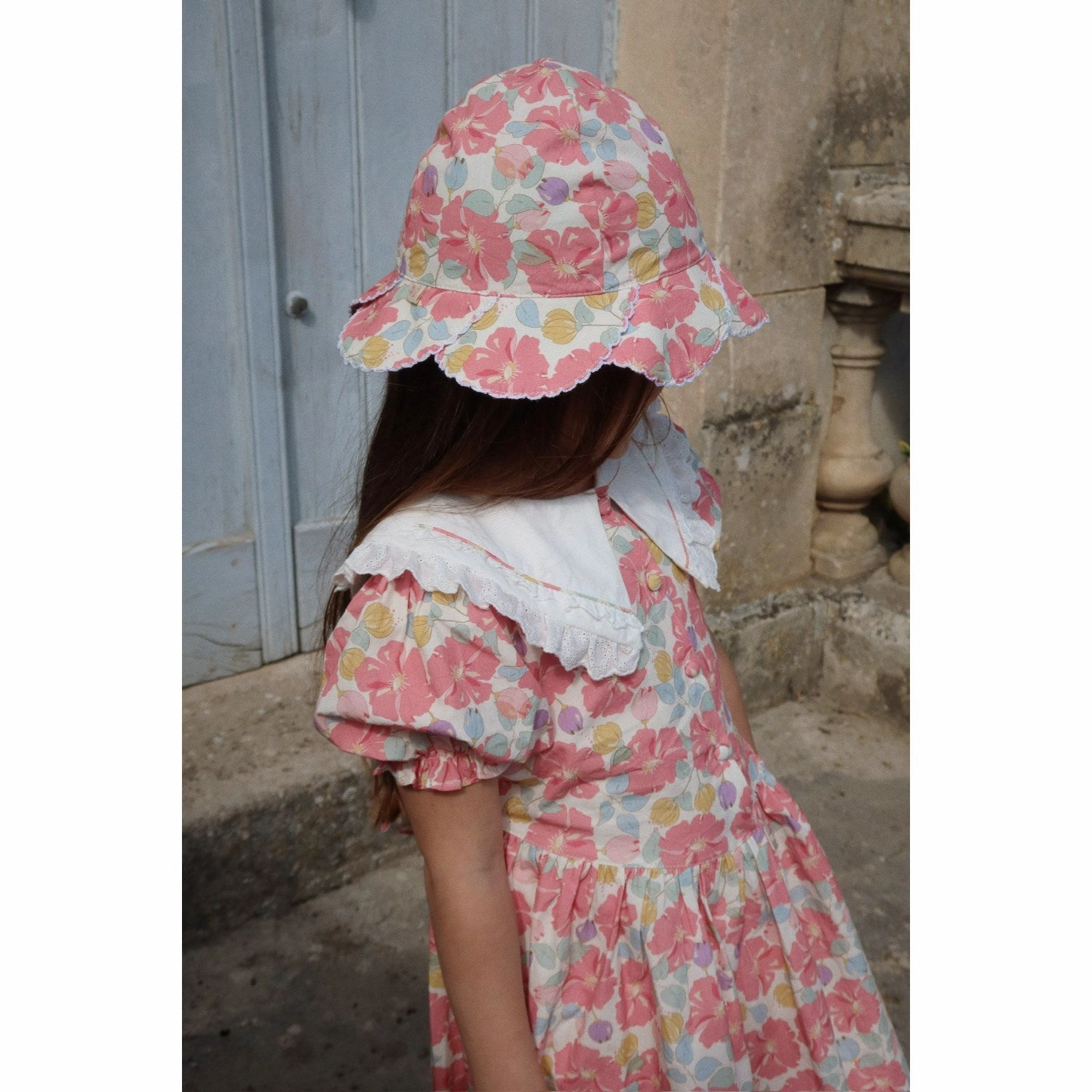 Konges Sl?jd Fleur Anglaise Coeur Collar Dress Gots wrap waist Art Event