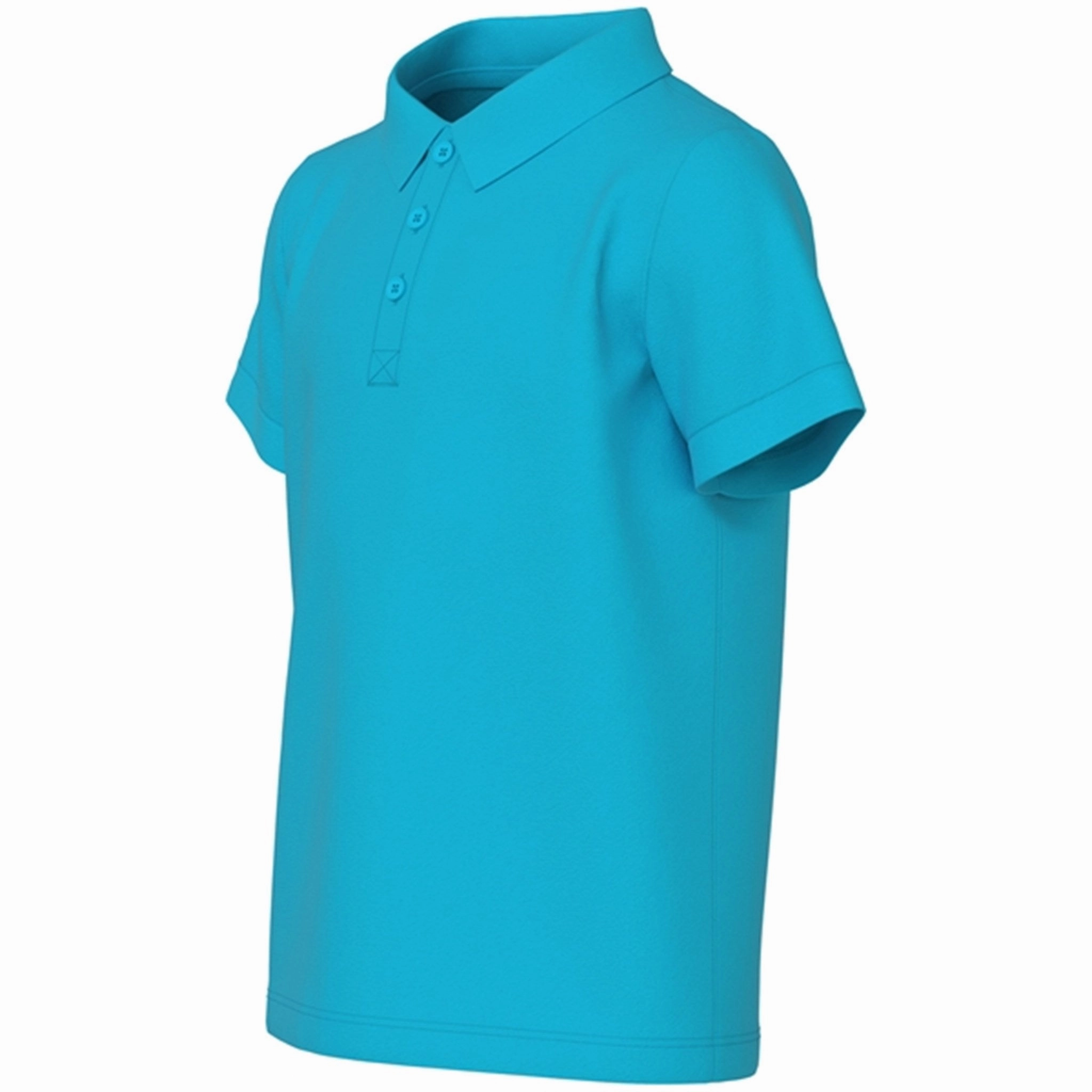 Name it Blue Atoll Vilukas Polo Preppy Vibe FourButton Placket