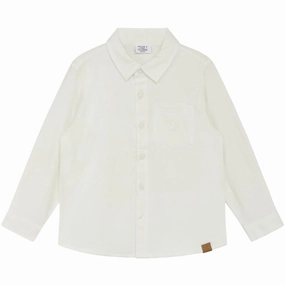Hust & Claire Ivory Rudy Shirt Flex Fit Collar Stretchable Cloth