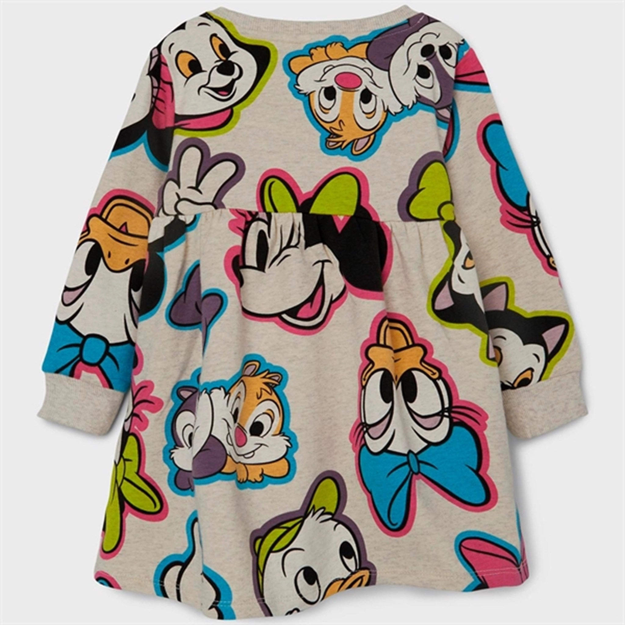 Name it Peyote Melange Jenna Minnie Sweat Dress Quiet Glow Urban Cool