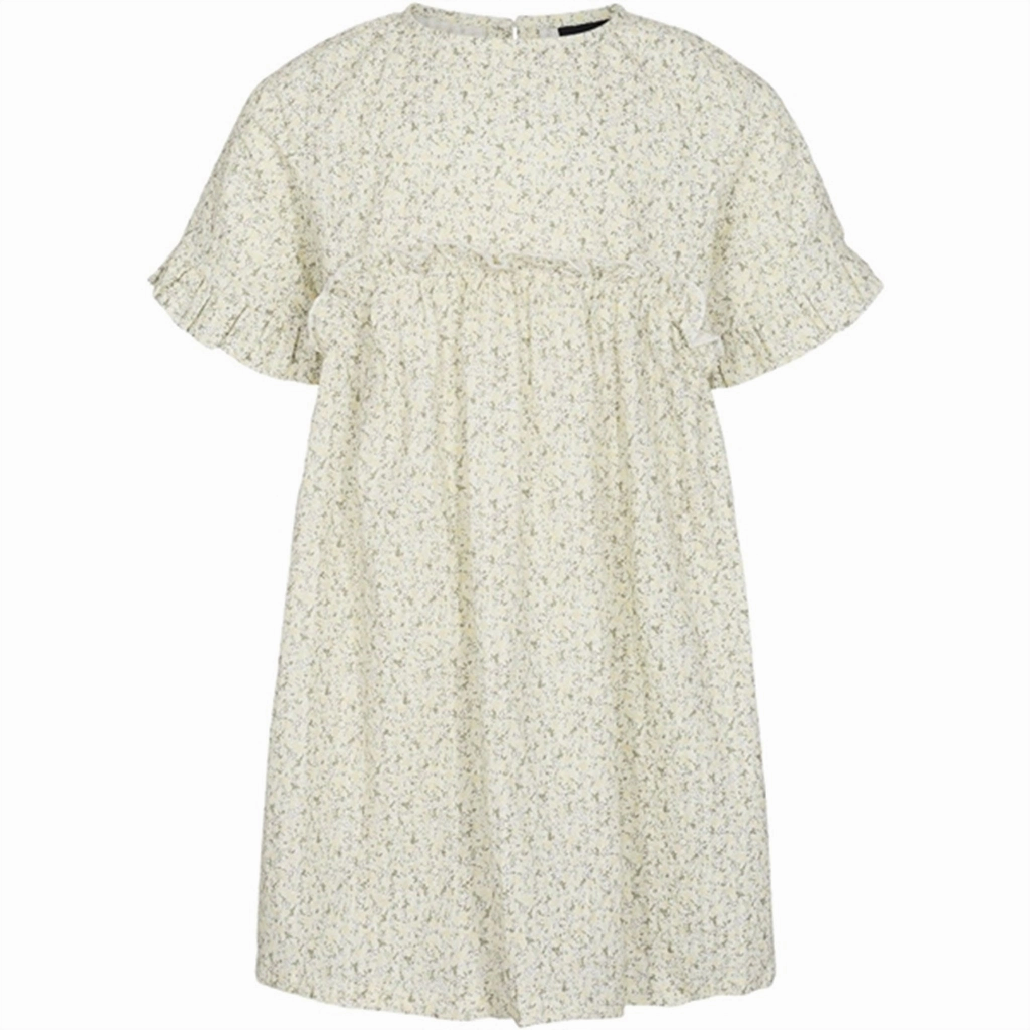 Sofie Schnoor Yellow Flower Dress Layered Movement Work Appropriate