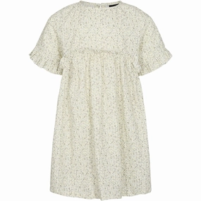 Sofie Schnoor Yellow Flower Dress Layered Movement Work Appropriate