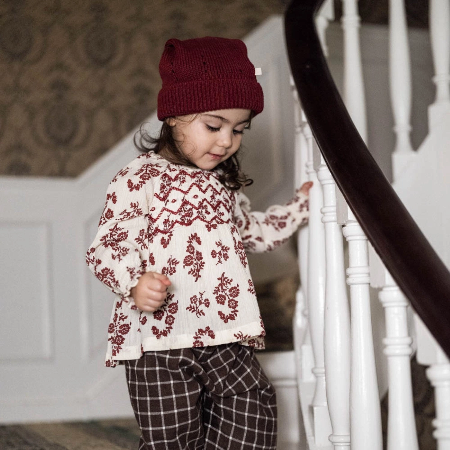 That's Mine Blossom Rouge Lelou Shirt Printed Pattern Durable Stitching