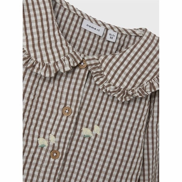 Name it Deep Taupe Derilla Blouse Effortless Comfort