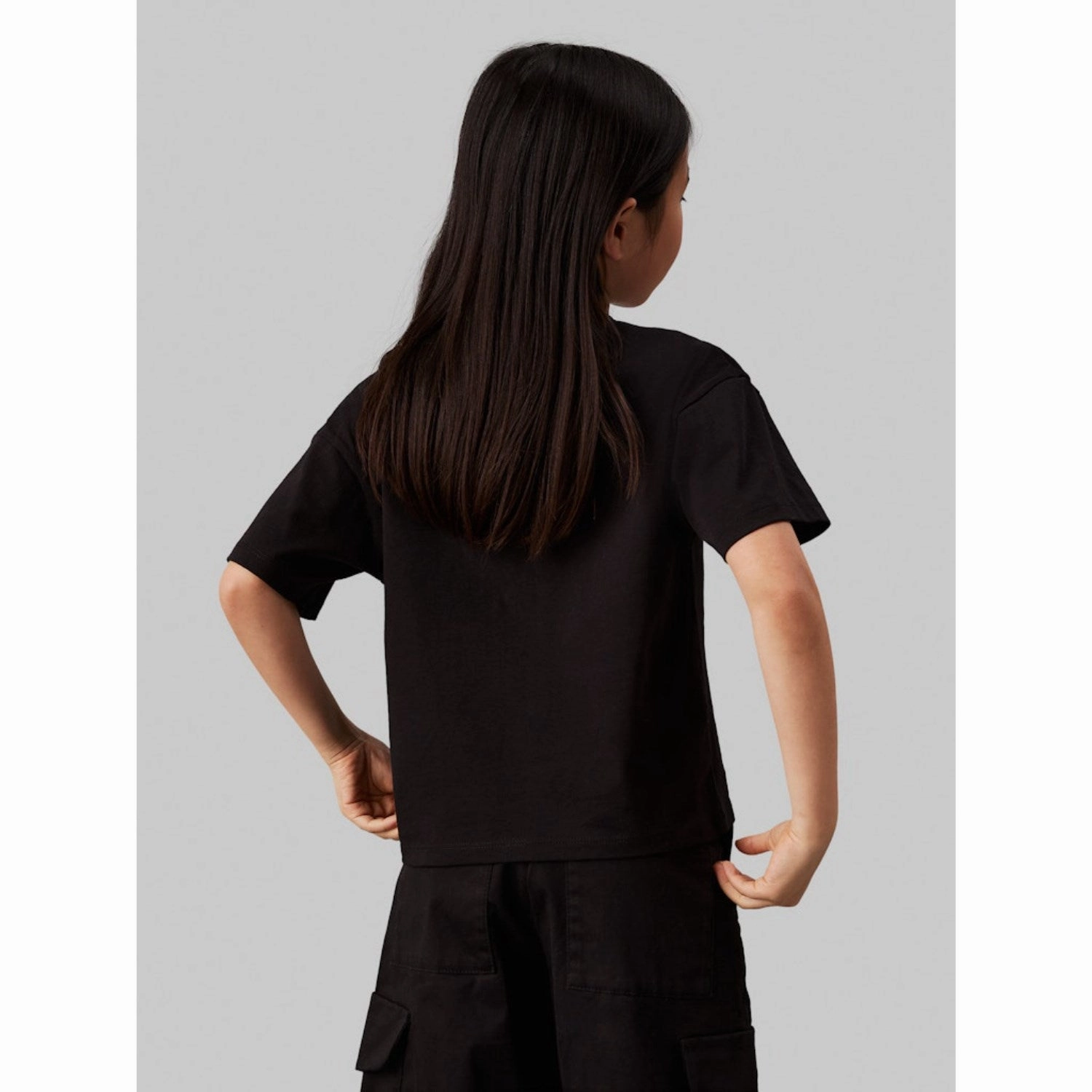 Workout MultiPly Fabric Calvin Klein Ck Black Ck LAndo Boxy Tee Ss