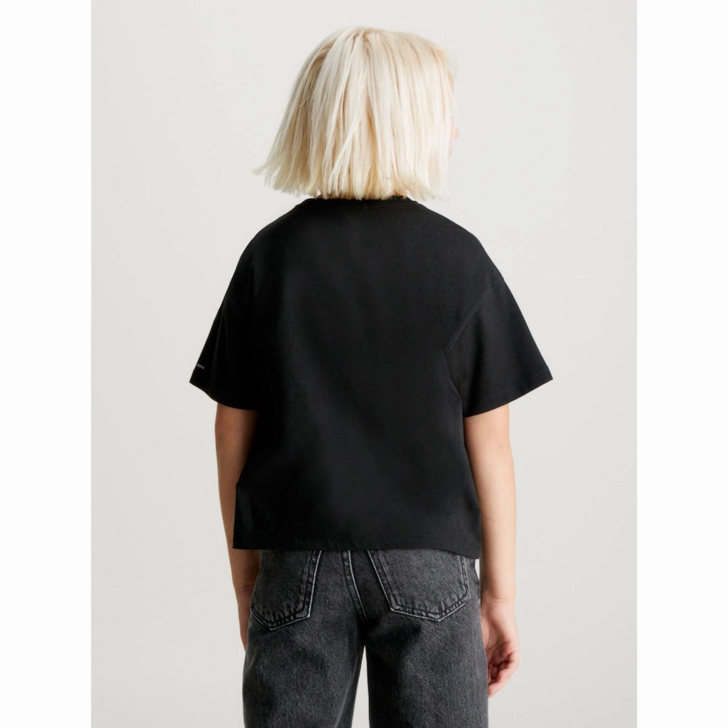 black friday Effortless Fashion Calvin Klein Ck Black Ck LAndo Boxy Tee Ss