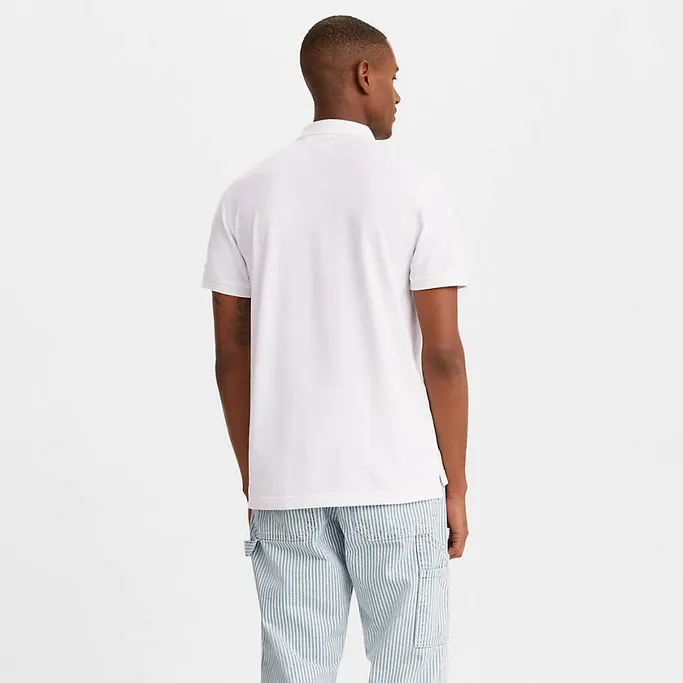 Levi's Polo manica corta da uomo Housemark 358830003 bianco Breathable Shirt