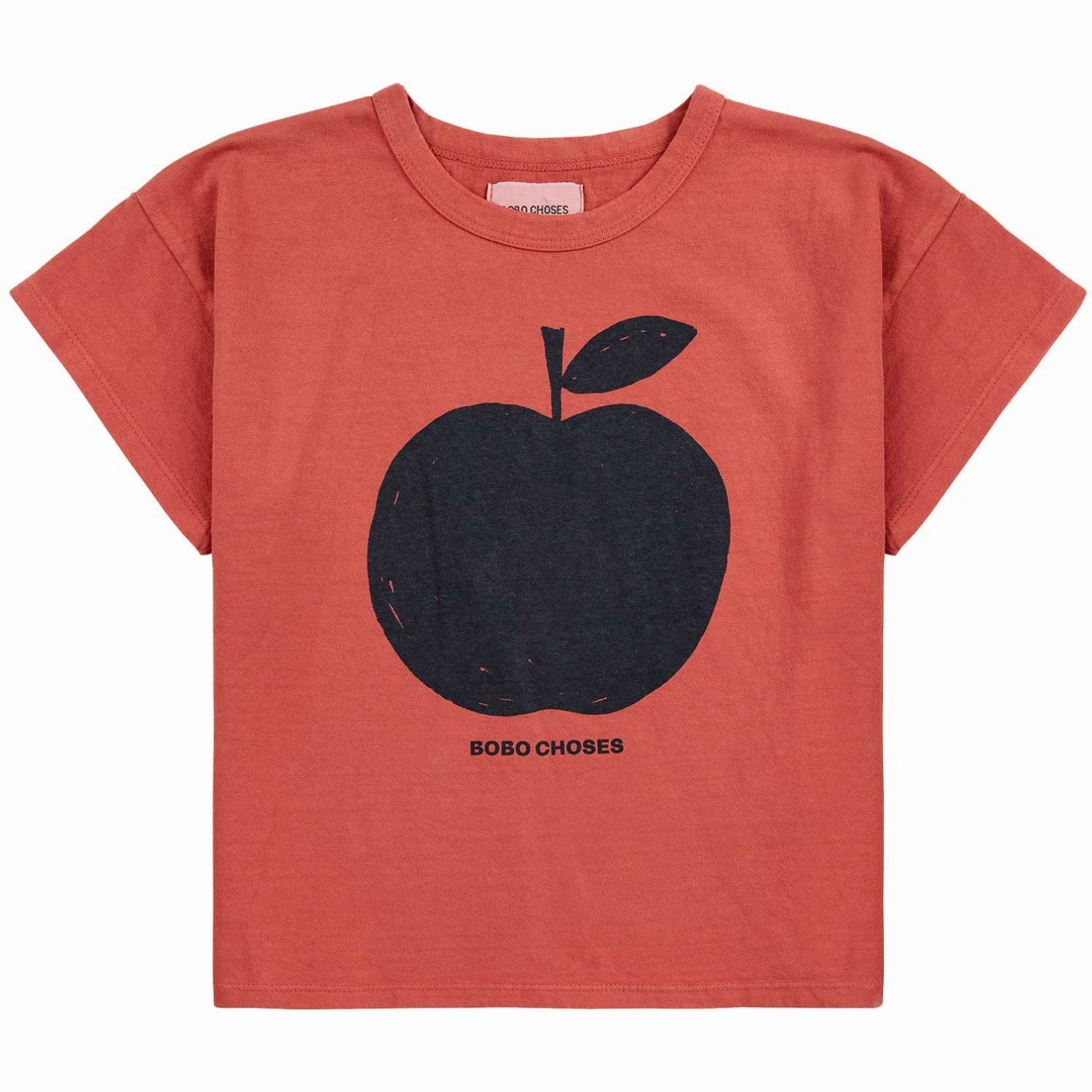 Bobo Choses Red Poma Red T-Shirt cotton material
