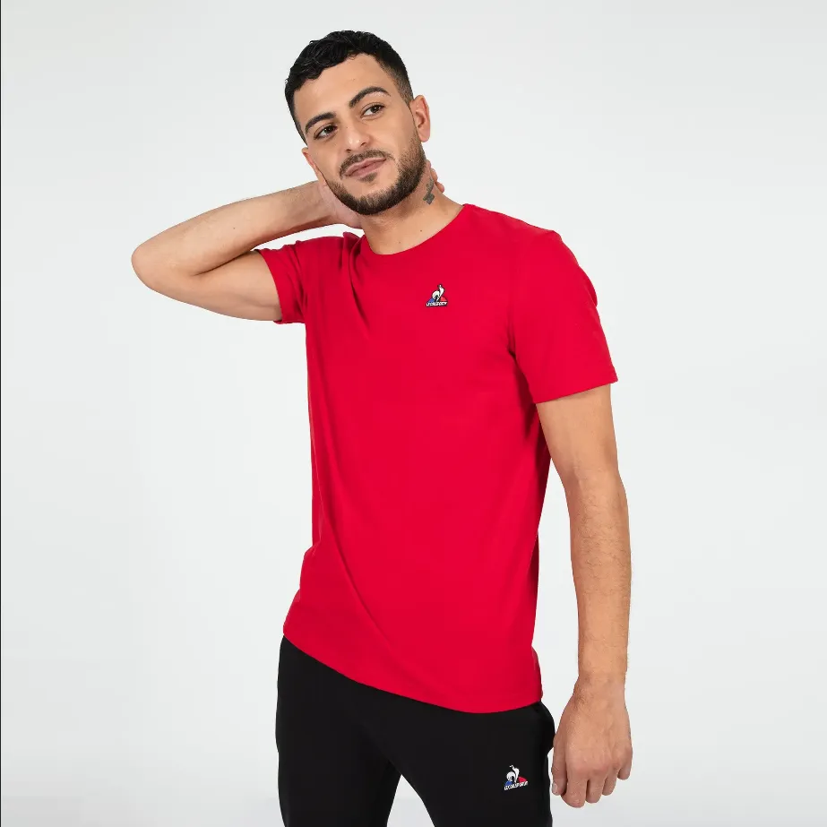 Le Coq Sportif T-shirt Manica Corta 2120203 rossa Heat Transfer Printing