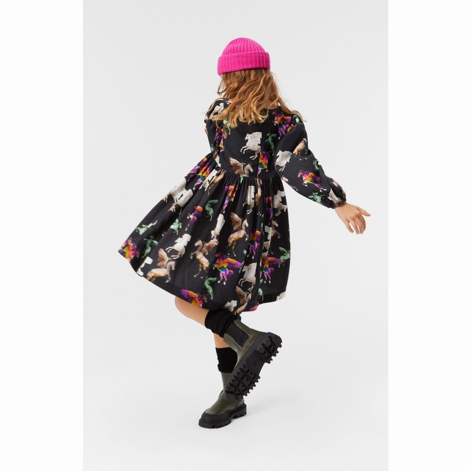 Shape Retention Molo Flying Pegasus Cocos Dress