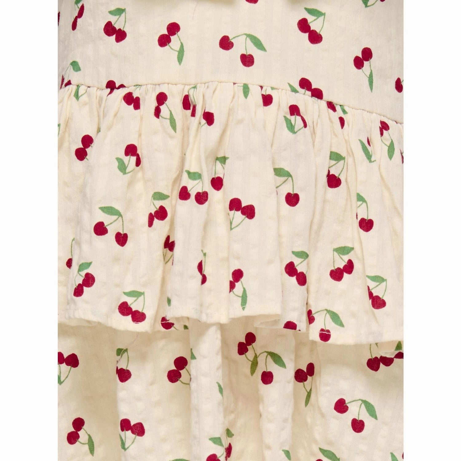 Kids ONLY MINI Whitecap Gray Cherrie AOP Cerise Layered Dress AOP Layer Ready