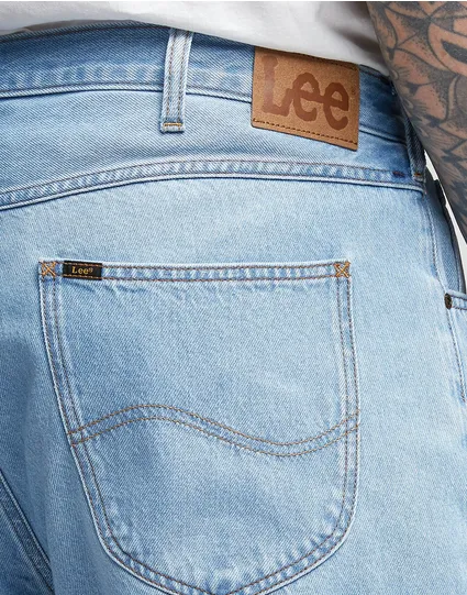 Durable Material Lee bermuda da uomo in Jeans 5 tasche L73MHVB71 mellow light