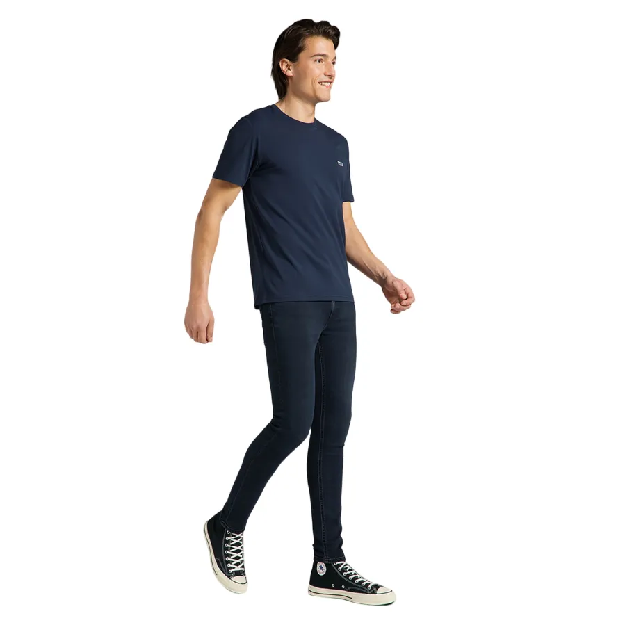 Lee maglietta manica corta da uomo Pacth Logo L60UFQ35 blu Essential Layer Anti Static Fabric