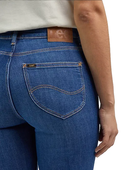 Lee Pantalone in jeans a zampa da donna Breese 112341971 azzurro High Waist Stretch