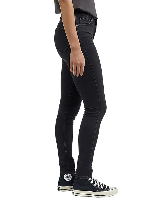 Lee pantalone in jeans leggero e morbido da donna Scarlett L626AE47 nero ComfortWaistband