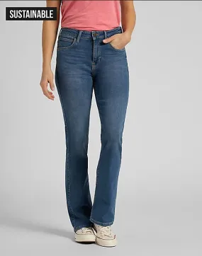 Lee Pantalone Jeans a zampa da donna Breese Boot L31TQDTO Mid in Worn Martha ReinforcedHemline