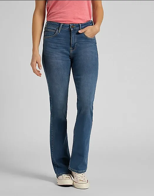 Modern Design Flattering Look Lee Pantalone Jeans a zampa da donna Breese Boot L31TQDTO Mid in Worn Martha