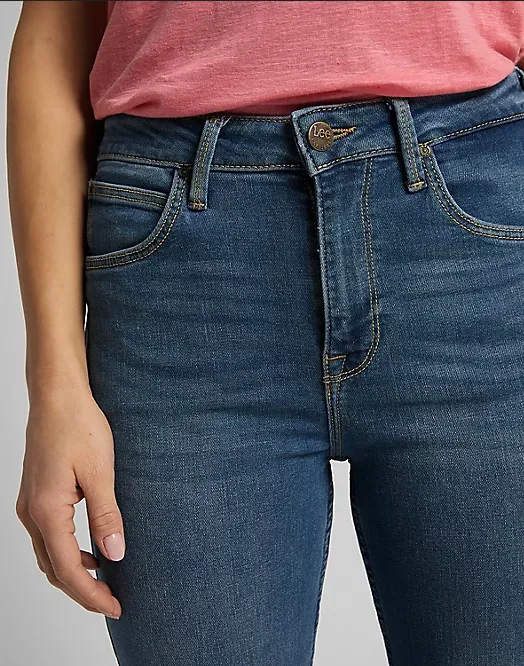 Lee Pantalone Jeans a zampa da donna Breese Boot L31TQDTO Mid in Worn Martha Travel Ready Tear Resistant