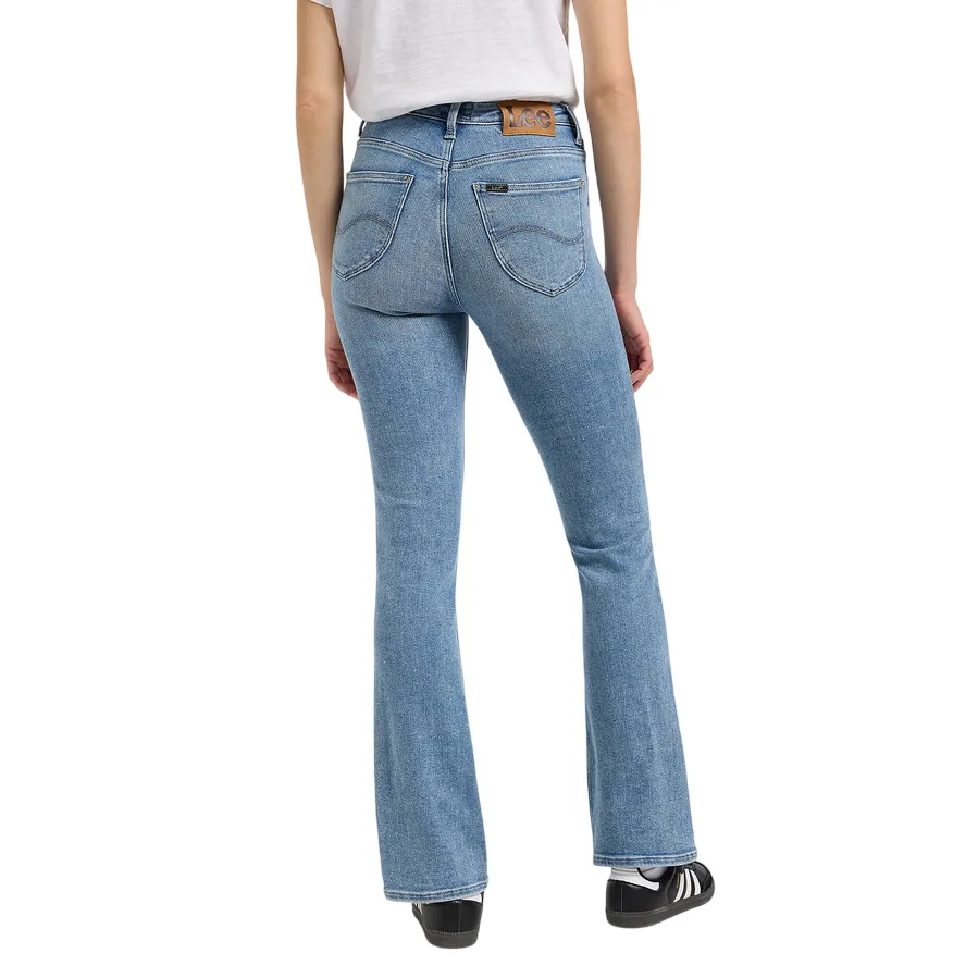 LowProfileTopstitching Machine washable Lee pantalone jeans da donna a zampa Breese Boot 112363797 Mid Strength azzurro sbiadito