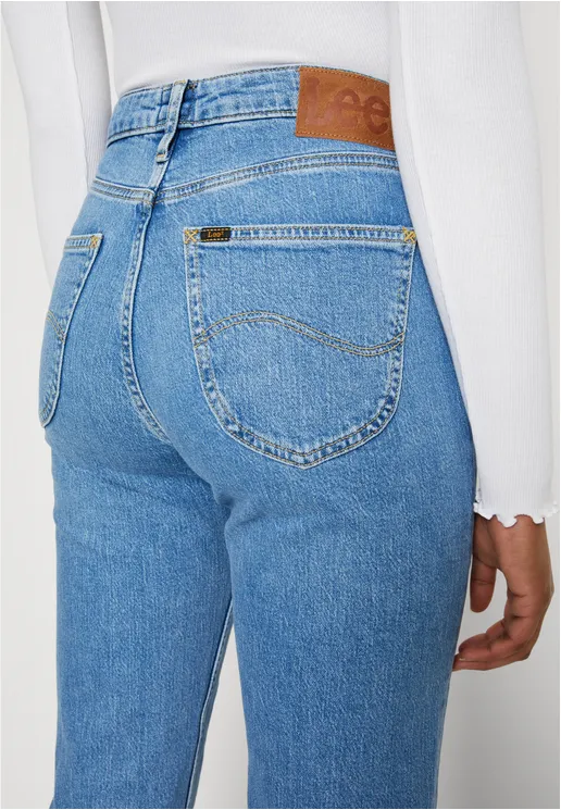 Simple Utility Lee pantalone Jeans da donna Carol Regolar Straight L30UOWB59 rocky blue