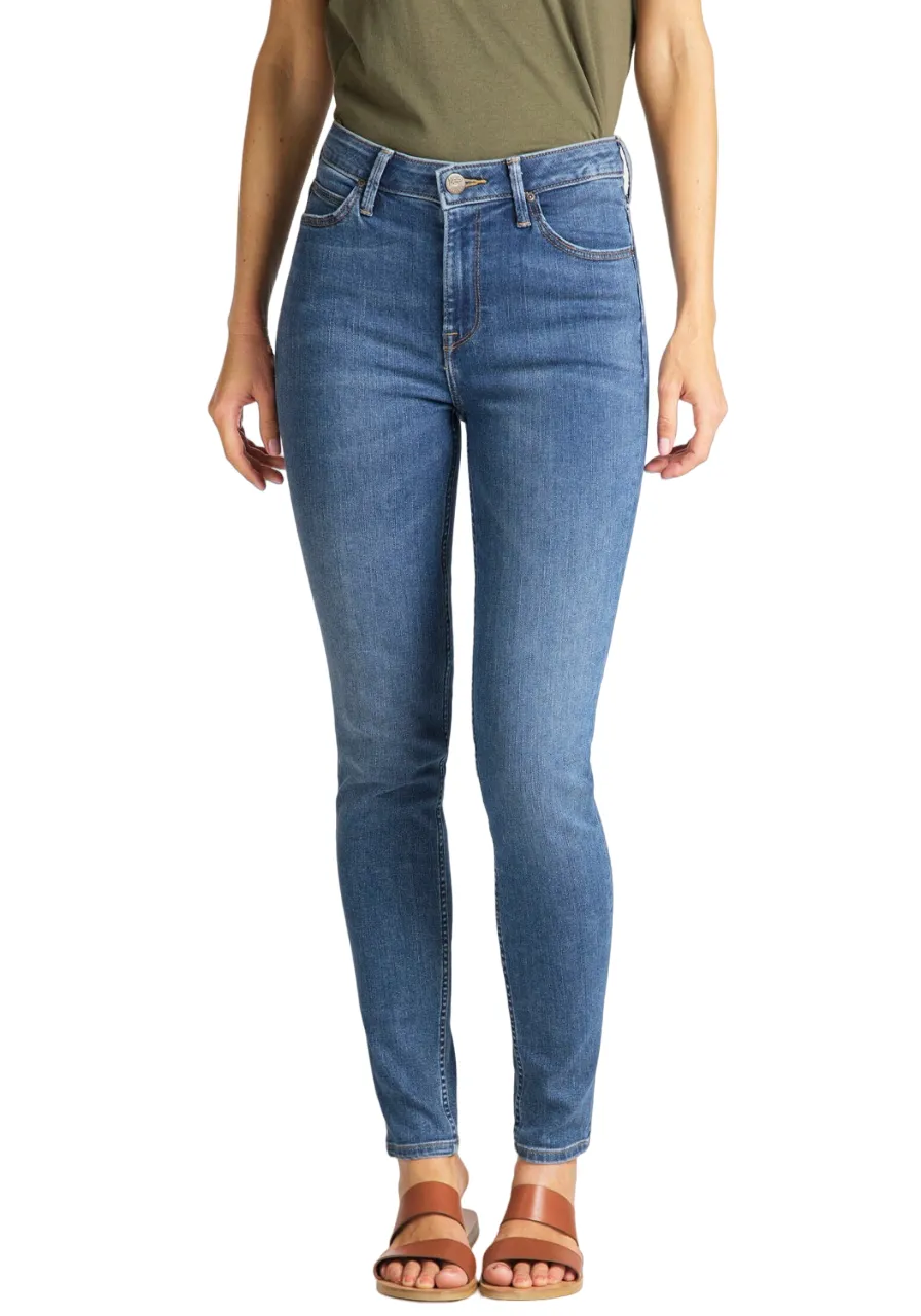 Smart Layer Soft Feel Lee Pantalone Jeans da donna Scarlett High In L626DUIW blu chiaro