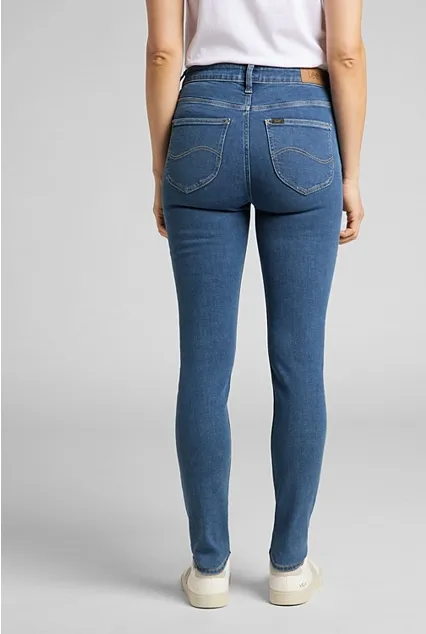 QuickDryTechnology Eco Friendly Fabric Lee Pantalone jeans da donna Scarlett High Waist L626QDDM blu chiaro