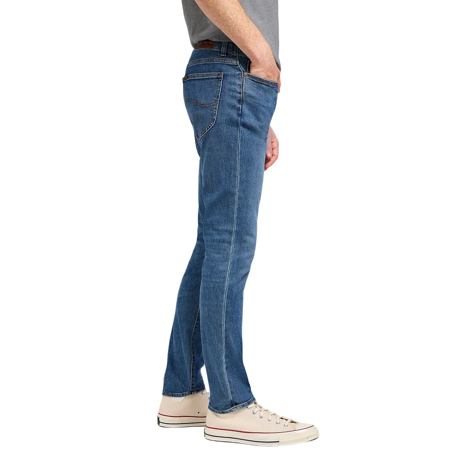 Stylish Waistband UVProtection Lee pantalone jeans da uomo Skinny Fit XM 112349335 blu medio