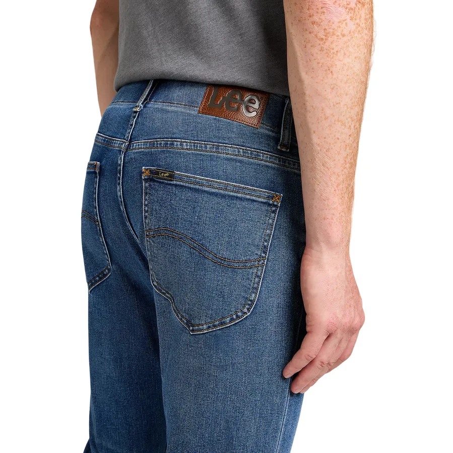 Easy Care ReflectiveAccentDetails Lee pantalone jeans da uomo Skinny Fit XM 112349335 blu medio