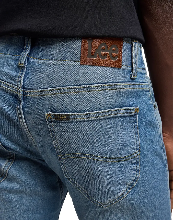 Lee pantalone jeans da uomo Slim Fit MVP Lenny L72ASOPB blu medio slavato Hidden Pocket System