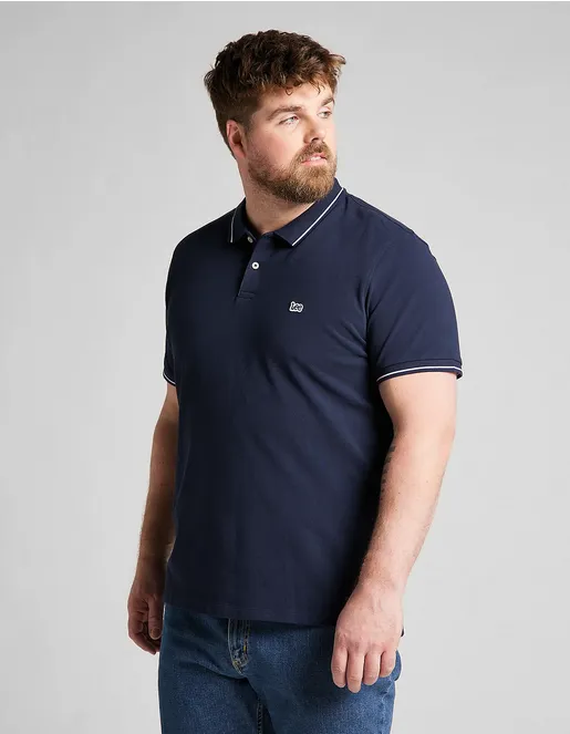 YarnDyed Construction Travel Staple Lee Polo in Pique da uomo manica corta L61ARL35 blu