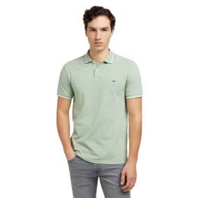 Lee polo manica corta da uomo in cotone pique 112349953 verde salvia Lightweight Comfort