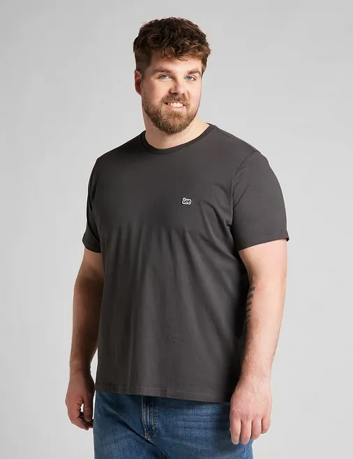 Lee T-shirt manica corta SS Pacth Logo Tee L60UFQON washed black Chic Fashion graduation