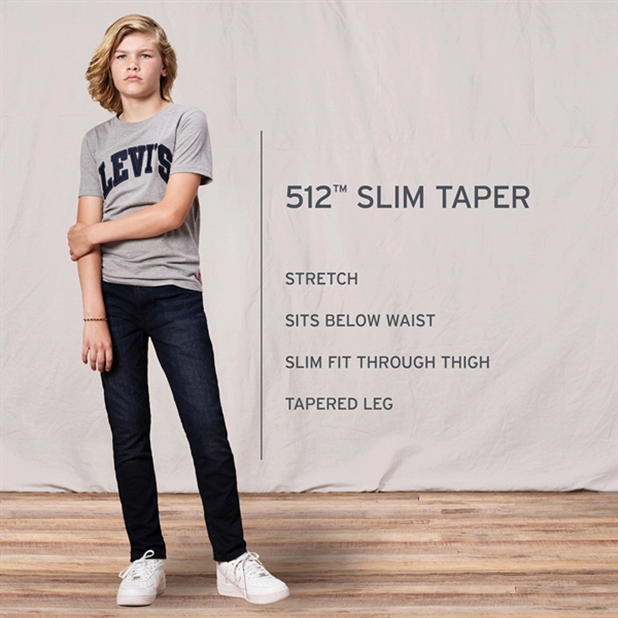 Levi's 512 Pant Slim Taper MT Everest Durable Streetwear Fan Premium