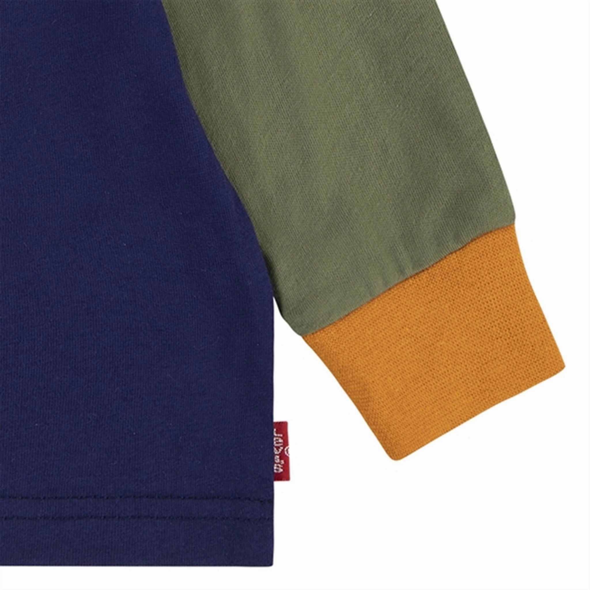 Stretchable Fabric Levi's Baby Pixel Bear Color Blocked Blouse Ocean Cavern