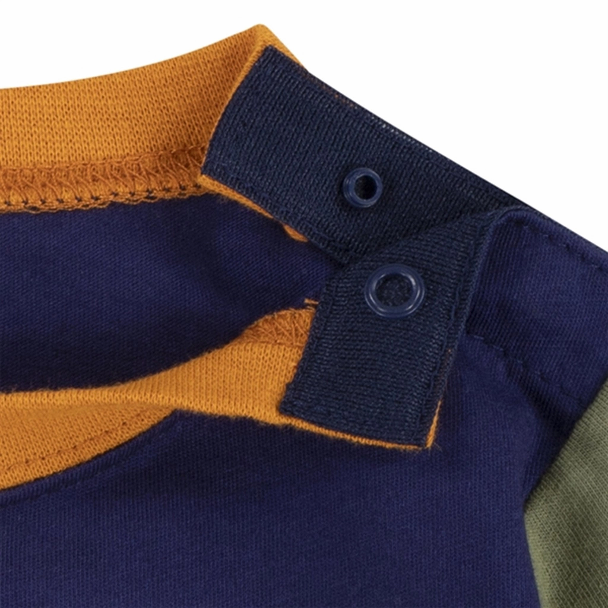 Embellished Neckline Levi's Baby Pixel Bear Color Blocked Blouse Ocean Cavern