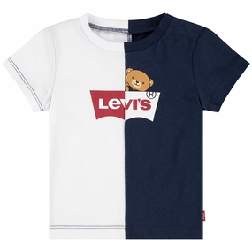 Levi's Baby Spliced Graphic T-Shirt Dress Blues Comfy Essentials Wear Classic Smart