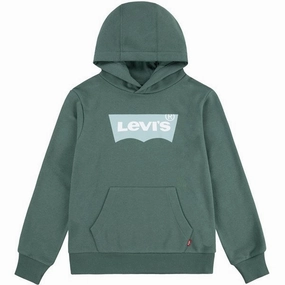 Levi's Batwing Pullover Hoodie Dark Forest Matte Finish Tailored Fit