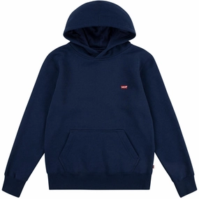 Warm Insulation Antelope like Levi's BLUE Mini Batwing Pullover Hoodie