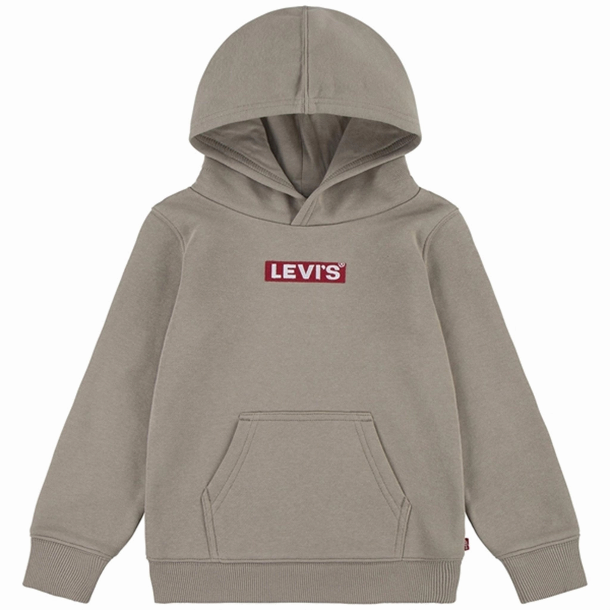 Coffee Shop Vibes Reinforced Elbows Levi's Box Tab Pullover Hoodie Rusty Aluminum