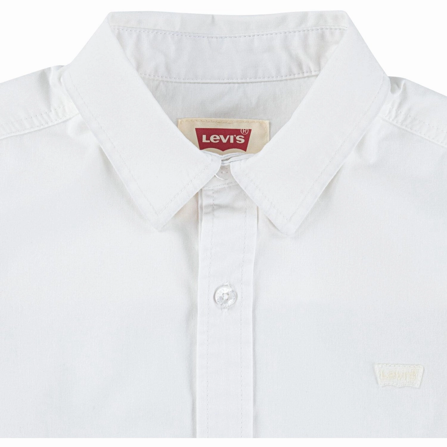 Non-irritating Static Dissipating Fiber Levi's Bright White Battery Housemark Shirt