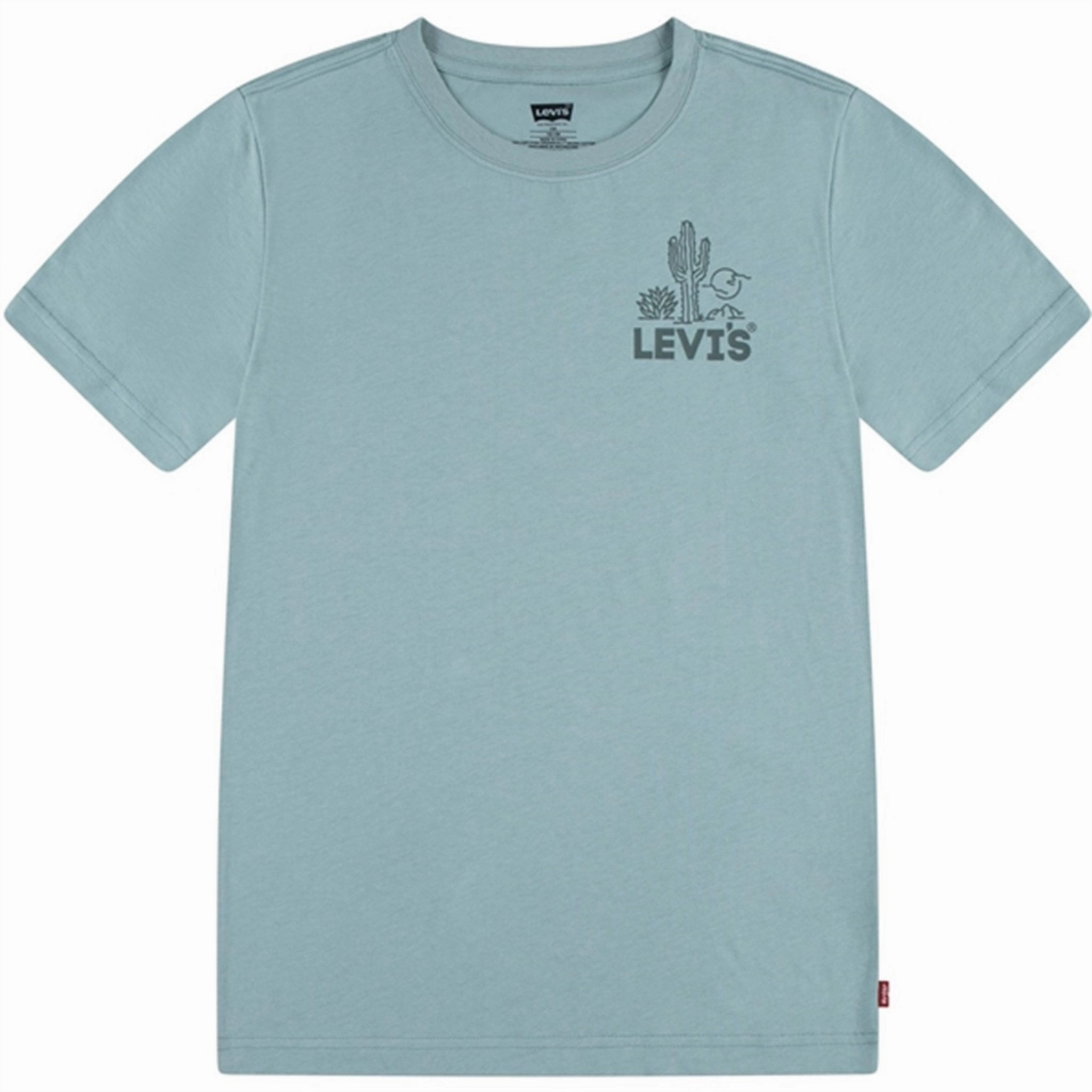 Garment Washed Texture Levi's Cacti Club T-Shirt Levi's Blue Surf