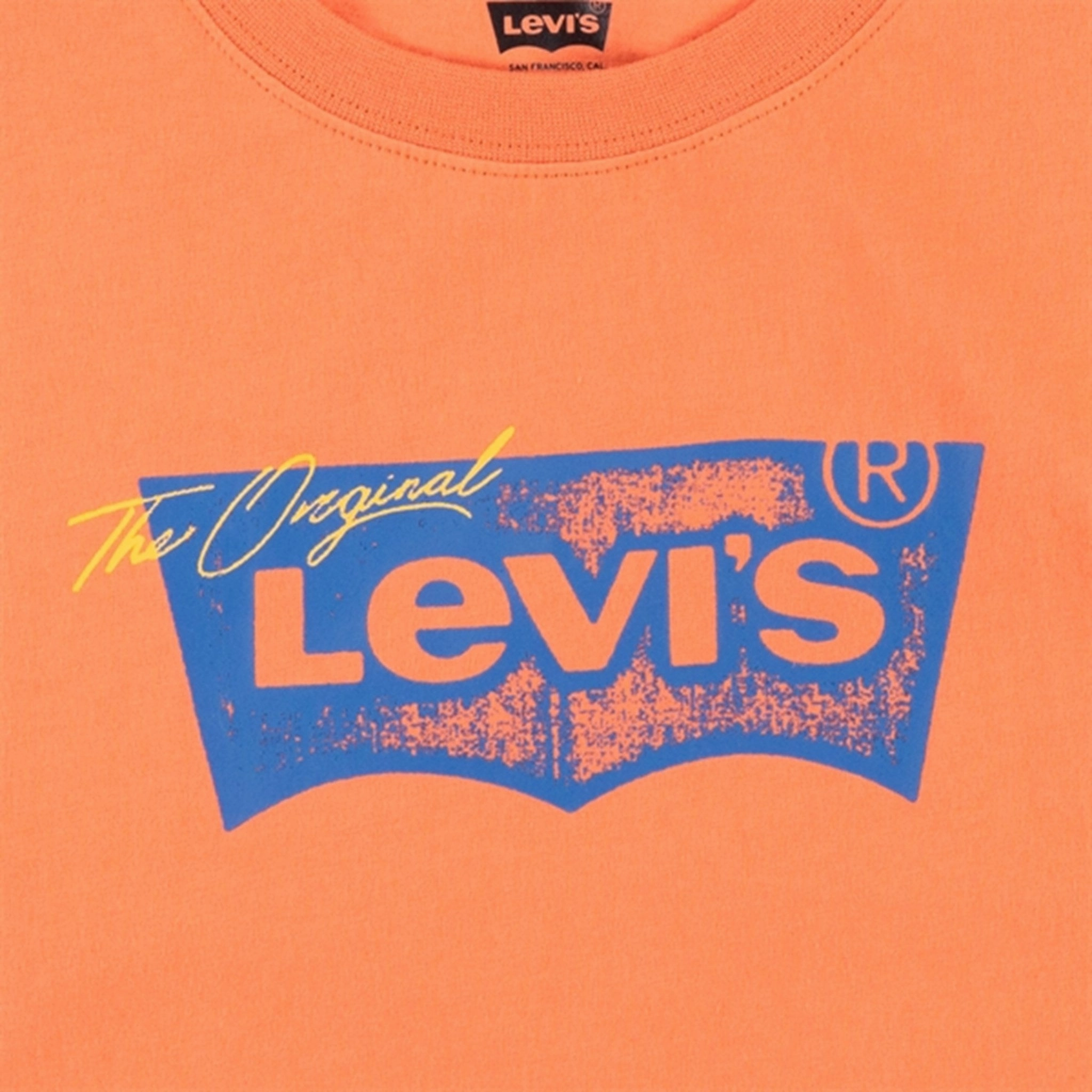 Cool Fit Levi's Distressed Batwing T-shirt Orange