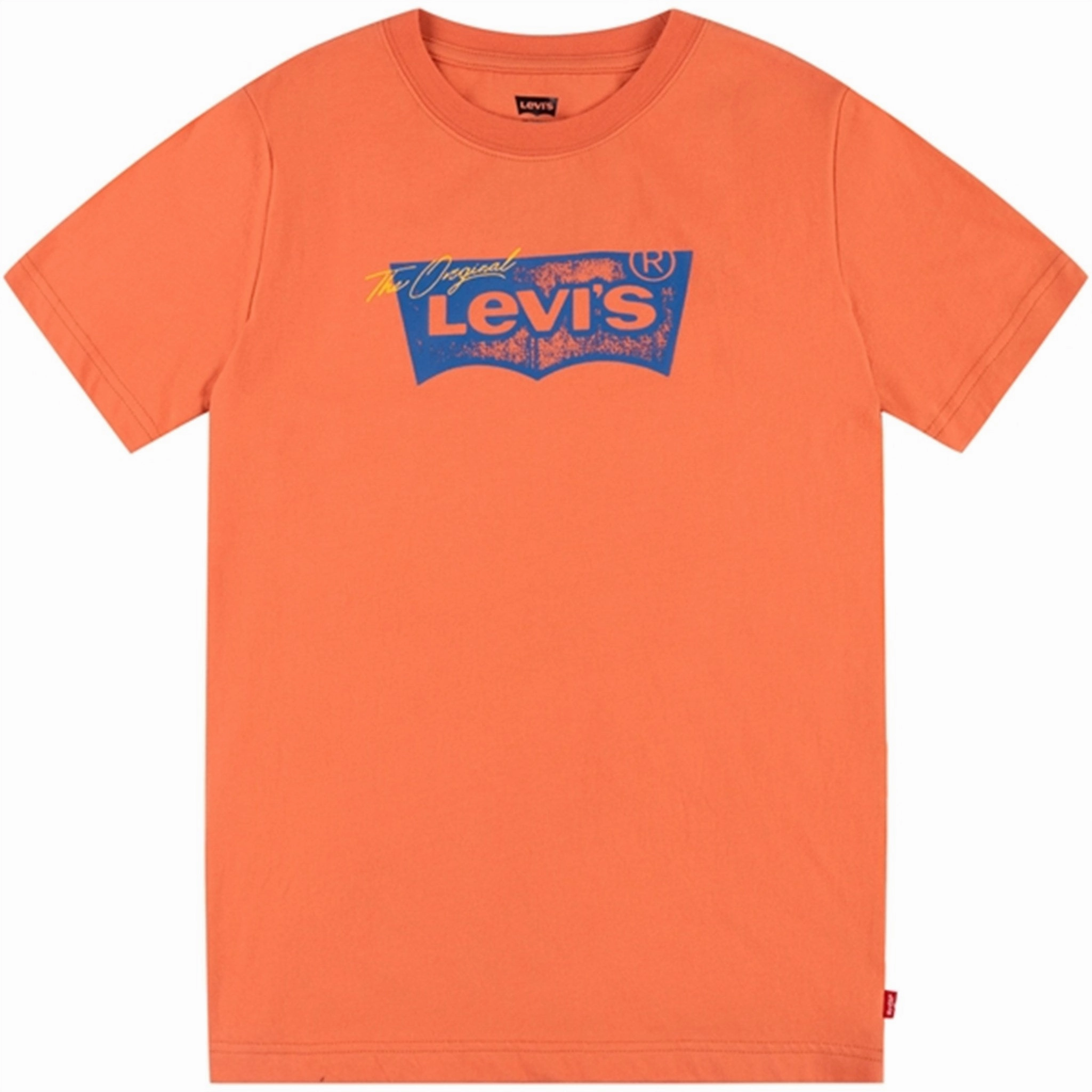 Chic Fit fade resistant color Levi's Distressed Batwing T-shirt Orange