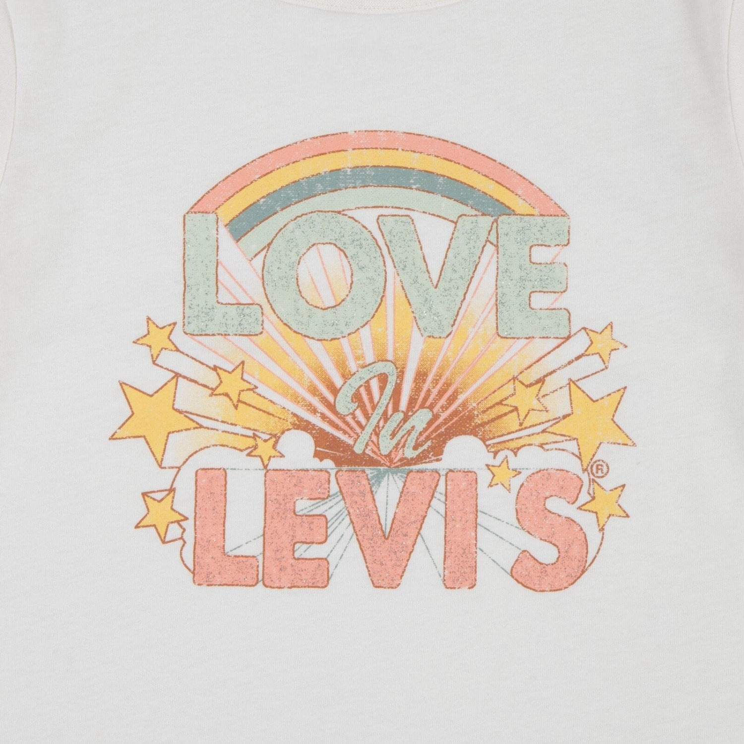 Levi's Gardenia Double Cuff Tee Effortless Comfort