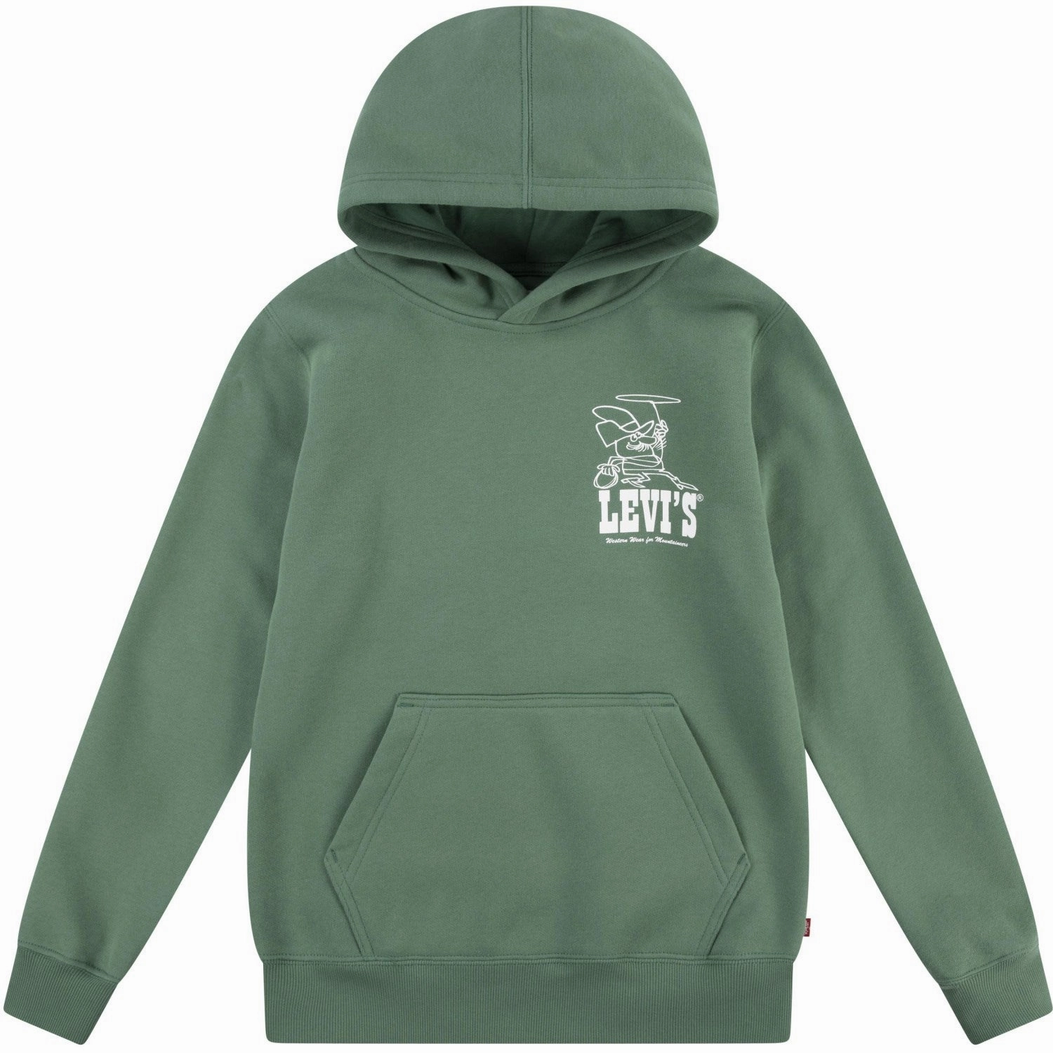 Levi's GREEN Lasso It Up Pullover Hoodie City Look Linen blend
