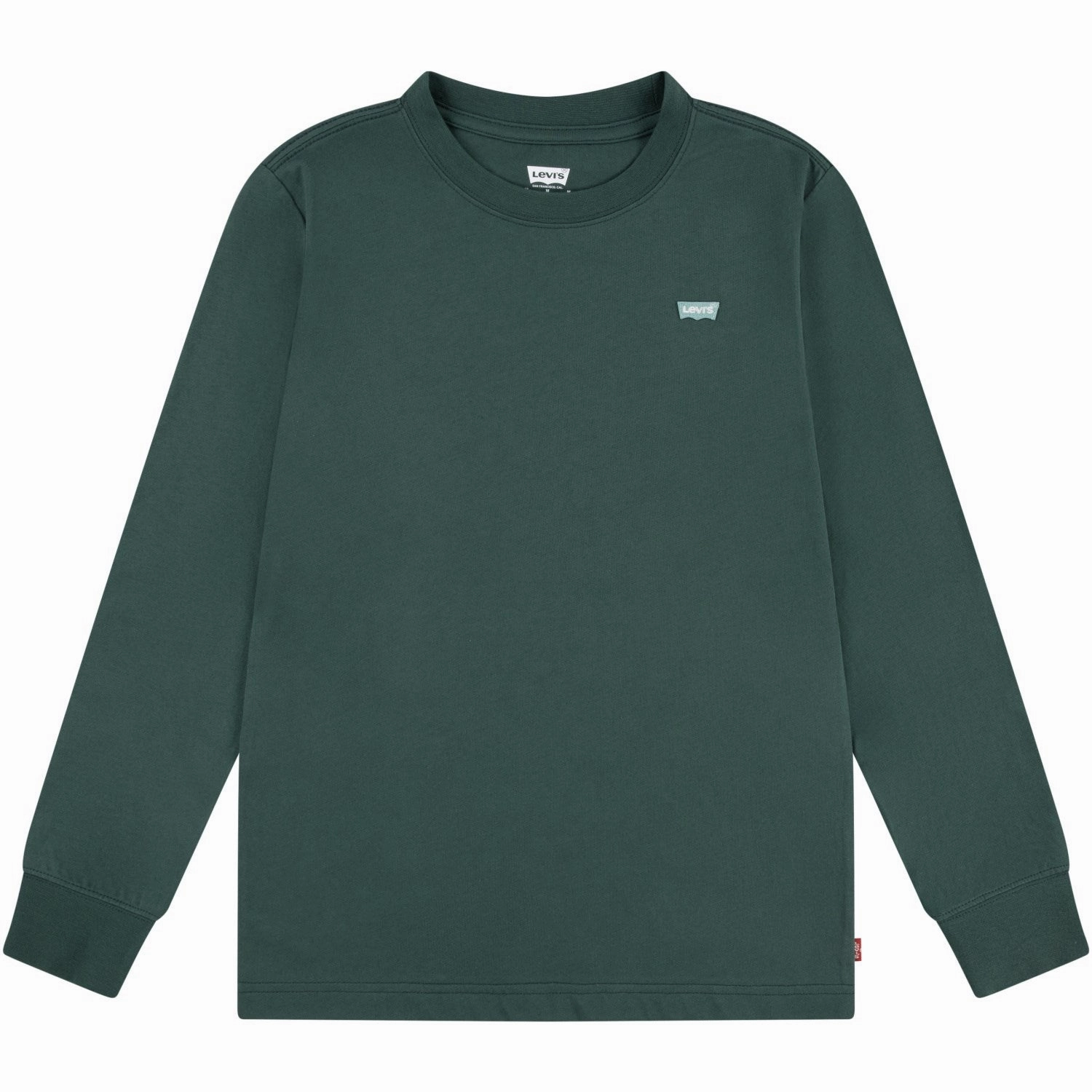Pocket Detailing Levi's GREEN Long Sleeve Batwing Chest Hit Tee